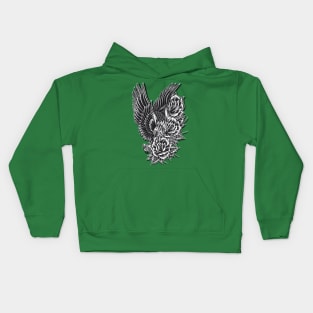 Eagle and Roses 1.2 Kids Hoodie